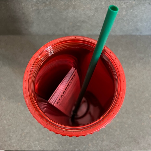 Mickey Mouse Christmas Starbucks Red Green Ombre Tumbler Walt Disney World, NWT - Picture 11 of 14